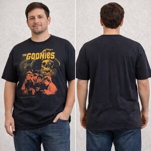 The Goonies Movie Graphic T-Shirt Mens 3XL Black Fruit of the Loom HD Cotton Tee